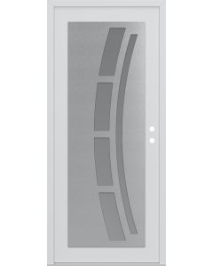 DIAMOND C12 36" X 96" WHITE/WHITE FROSTED GLASS PANEL STAINLESS STEEL LHI