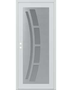 DIAMOND C12 36" X 96" WHITE/WHITE FROSTED GLASS PANEL STAINLESS STEEL RHI