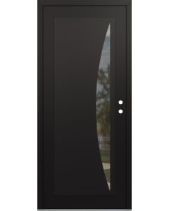 DIAMOND C13 36" X 96" BLACK/BLACK CLEAR GLASS PANEL BLACK LHI