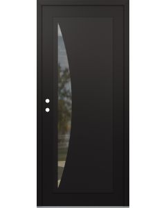 Diamond C13 36" x 80" black/black clear Glass Panel black RHI