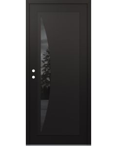 Diamond C13 36" x 80" black/black mirrored Glass Panel black RHI