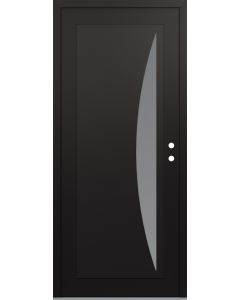 Diamond C13 36" x 80" black/white frosted Glass Panel black LHI