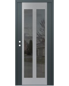 Diamond C14 36" x 80" anthracite/anthracite mirrored Glass Panel stainless steel RHI