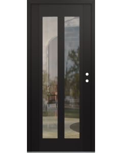 DIAMOND C14 36" X 96" BLACK/BLACK CLEAR GLASS PANEL BLACK LHI