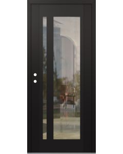 Diamond C15 36" x 80" black/black clear Glass Panel black RHI