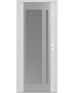 DIAMOND C15 36" X 96" WHITE/WHITE FROSTED GLASS PANEL STAINLESS STEEL LHI