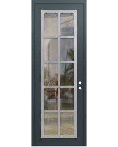 DIAMOND C16 36" X 96" ANTHRACITE/ANTHRACITE CLEAR GLASS PANEL STAINLESS STEEL LHI