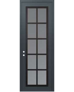 DIAMOND C16 36" X 96" ANTHRACITE/ANTHRACITE FROSTED GLASS PANEL BLACK RHI