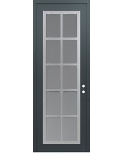 DIAMOND C16 36" X 96" ANTHRACITE/ANTHRACITE FROSTED GLASS PANEL STAINLESS STEEL LHI