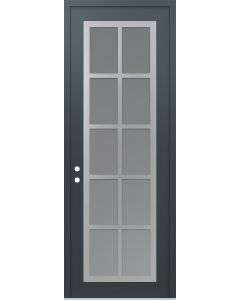 DIAMOND C16 36" X 96" ANTHRACITE/ANTHRACITE FROSTED GLASS PANEL STAINLESS STEEL RHI
