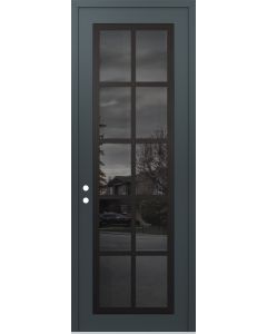 DIAMOND C16 36" X 96" ANTHRACITE/ANTHRACITE MIRRORED GLASS PANEL BLACK RHI