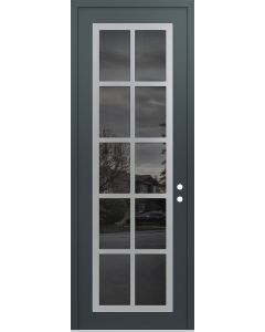 DIAMOND C16 36" X 96" ANTHRACITE/ANTHRACITE MIRRORED GLASS PANEL STAINLESS STEEL LHI