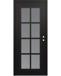 Diamond C16 36" x 80" black/white frosted Glass Panel black LHI