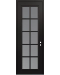 DIAMOND C16 36" X 96" BLACK/WHITE FROSTED GLASS PANEL BLACK LHI