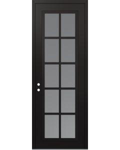 DIAMOND C16 36" X 96" BLACK/WHITE FROSTED GLASS PANEL BLACK RHI