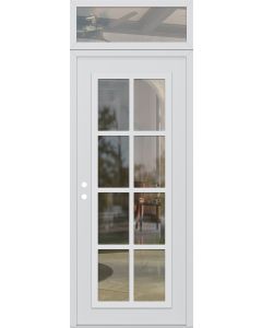 DIAMOND C16 36" X 96" WHITE/WHITE CLEAR GLASS PANEL WHITE RHI WITH TRANSOM CLEAR GLASS