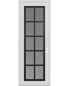 DIAMOND C16 36" X 96" WHITE/WHITE FROSTED GLASS PANEL BLACK LHI