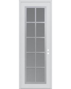 DIAMOND C16 36" X 96" WHITE/WHITE FROSTED GLASS PANEL STAINLESS STEEL LHI