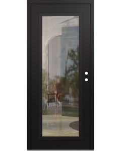 Diamond C1 36" x 80" black/black clear Glass Panel black LHI
