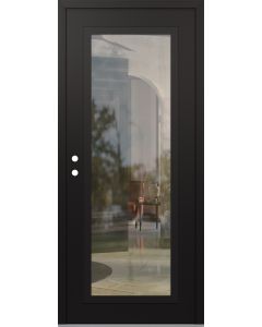 Diamond C1 36" x 80" black/black clear Glass Panel black RHI
