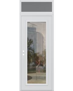 DIAMOND C1 36" X 96" WHITE/WHITE CLEAR GLASS PANEL WHITE RHI WITH TRANSOM FROSTED GLASS