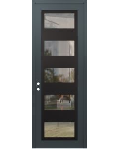 DIAMOND C2 36" X 96" ANTHRACITE/ANTHRACITE CLEAR GLASS PANEL BLACK RHI