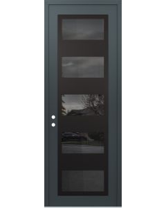 DIAMOND C2 36" X 96" ANTHRACITE/ANTHRACITE MIRRORED GLASS PANEL BLACK RHI