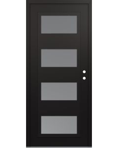 Diamond C2 36" x 80" black/white frosted Glass Panel black LHI