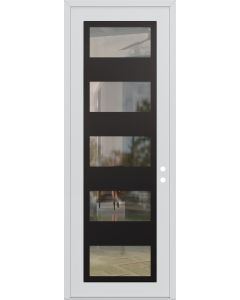 DIAMOND C2 36" X 96" WHITE/WHITE CLEAR GLASS PANEL BLACK LHI