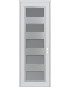 DIAMOND C2 36" X 96" WHITE/WHITE FROSTED GLASS PANEL STAINLESS STEEL LHI