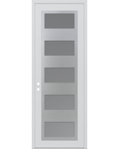 DIAMOND C2 36" X 96" WHITE/WHITE FROSTED GLASS PANEL STAINLESS STEEL RHI