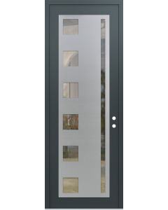 DIAMOND C3 36" X 96" ANTHRACITE/ANTHRACITE CLEAR GLASS PANEL STAINLESS STEEL LHI