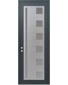 DIAMOND C3 36" X 96" ANTHRACITE/ANTHRACITE FROSTED GLASS PANEL STAINLESS STEEL RHI