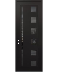 DIAMOND C3 36" X 96" BLACK/BLACK MIRRORED GLASS PANEL BLACK RHI