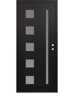 Diamond C3 36" x 80" black/white frosted Glass Panel black LHI