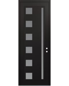 DIAMOND C3 36" X 96" BLACK/WHITE FROSTED GLASS PANEL BLACK LHI