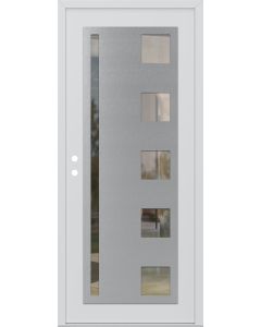 DIAMOND C3 36" X 96" WHITE/WHITE CLEAR GLASS PANEL STAINLESS STEEL RHI