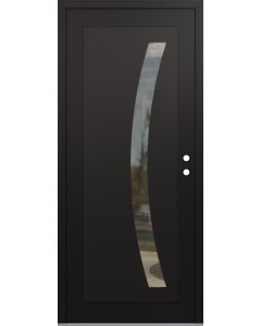 DIAMOND C4 36" X 96" BLACK/BLACK CLEAR GLASS PANEL BLACK LHI