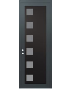 DIAMOND C5 36" X 96" ANTHRACITE/ANTHRACITE FROSTED GLASS PANEL BLACK RHI