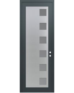 DIAMOND C5 36" X 96" ANTHRACITE/ANTHRACITE FROSTED GLASS PANEL STAINLESS STEEL LHI