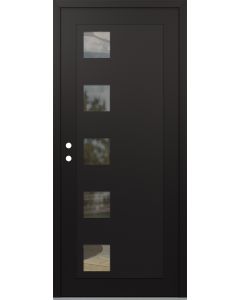Diamond C5 36" x 80" black/black clear Glass Panel black RHI