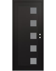 Diamond C5 36" x 80" black/white frosted Glass Panel black LHI