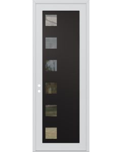 DIAMOND C5 36" X 96" WHITE/WHITE CLEAR GLASS PANEL BLACK RHI
