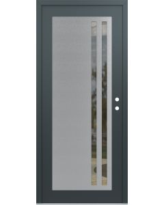 Diamond C6 36" x 80" anthracite/anthracite clear Glass Panel stainless steel LHI