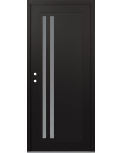 DIAMOND C6 36" X 96" BLACK/WHITE FROSTED GLASS PANEL BLACK RHI