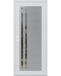 DIAMOND C6 36" X 96" WHITE/WHITE CLEAR GLASS PANEL STAINLESS STEEL RHI
