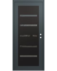 Diamond C7 36" x 80" anthracite/anthracite mirrored Glass Panel black LHI