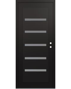 Diamond C7 36" x 80" black/white frosted Glass Panel black LHI
