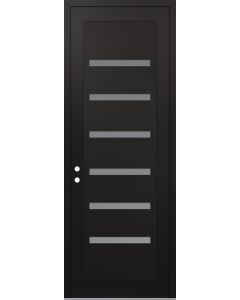 DIAMOND C7 36" X 96" BLACK/WHITE FROSTED GLASS PANEL BLACK RHI