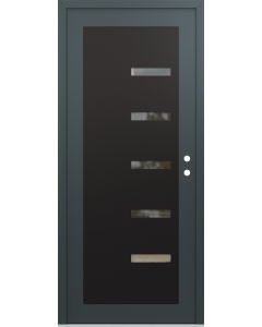Diamond C8 36" x 80" anthracite/anthracite clear Glass Panel black LHI